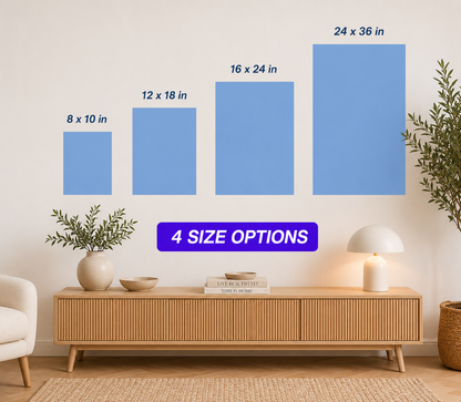 Print size comparison chart